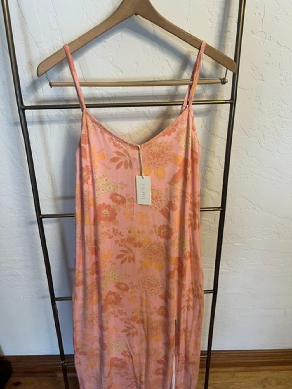 Z Supply knit coral midi dress Size M